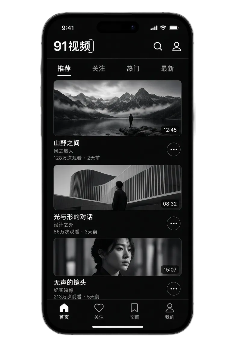 91视频APP移动端浏览体验